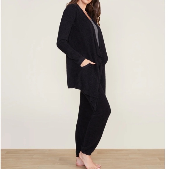 Barefoot Dreams | CozyChic Lite Island Open Front Waterfall Wrap Cardigan L/XL - Picture 11 of 16